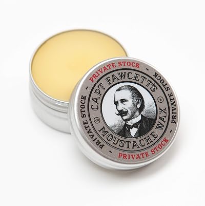 Captain Fawcett Private Stock Moustache Wax 15ml Firm Hold Cedarwood