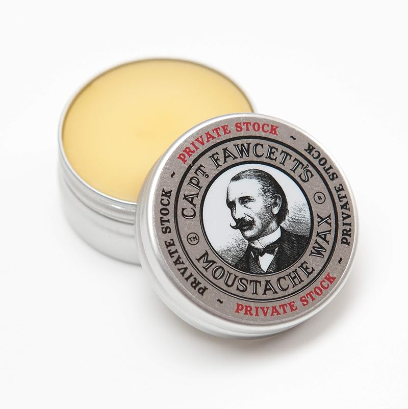 Captain Fawcett Private Stock Moustache Wax 15ml Firm Hold Cedarwood