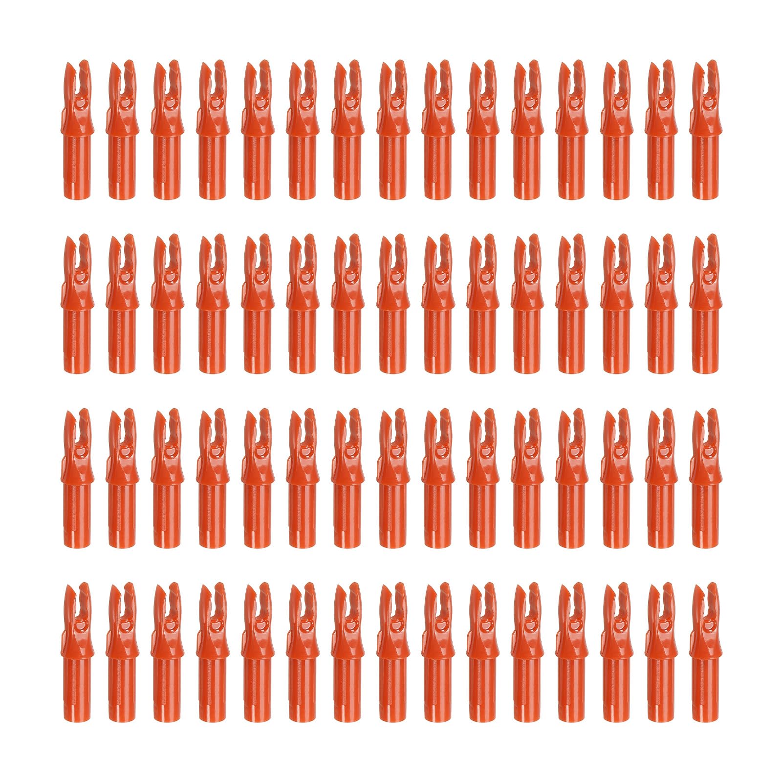 PATIKIL Archery Arrow Nocks 6.2mm 0.244", 60 Pack Insert Arrow Nock Replacement for Shooting, Orange