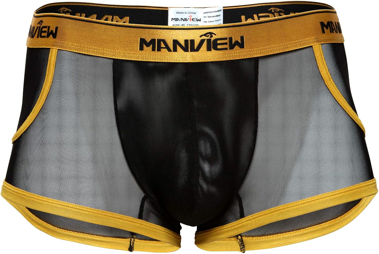 ManView Men's Boxers Black Black Amazon.co.uk Clothing