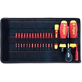 Wiha 28781 20 Piece Insulated TorqueVario-S (10-50 in/lbs) and Slimline Blade Set