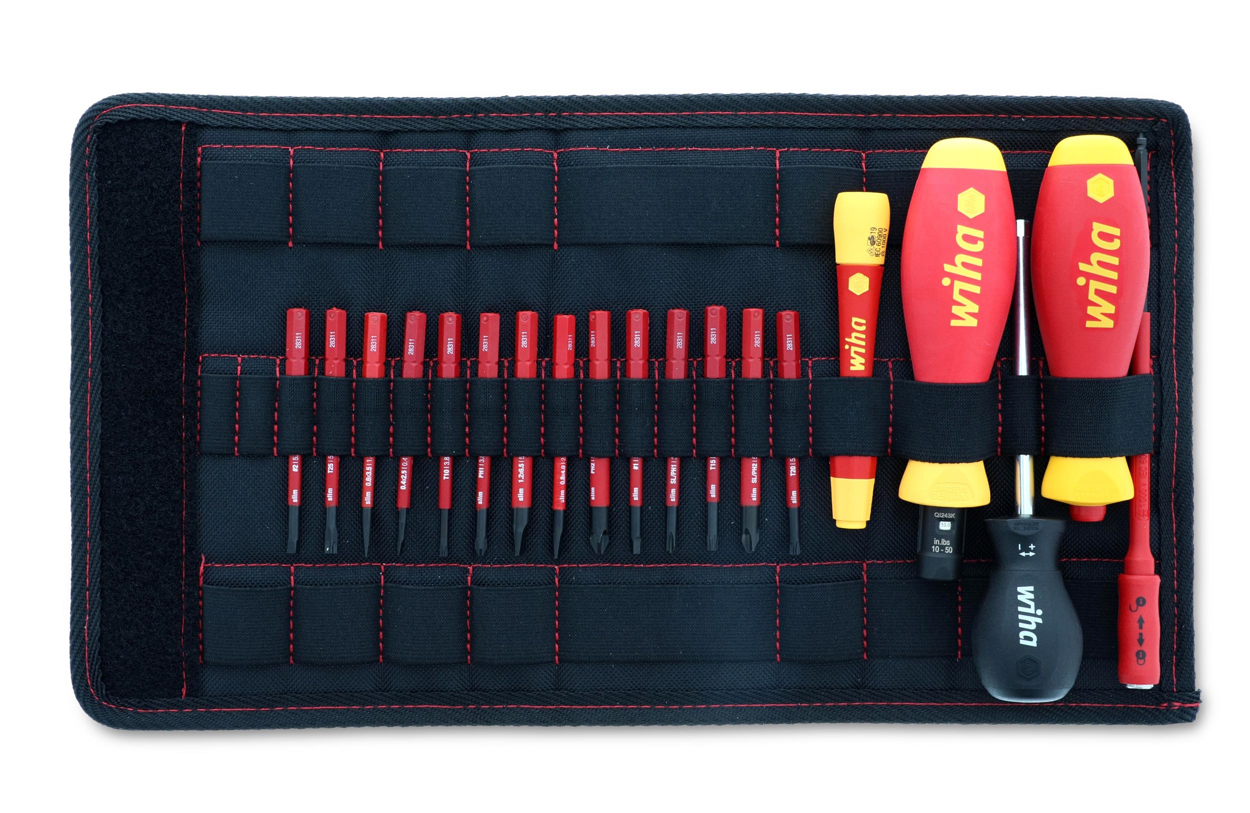 Photo 1 of Wiha 28781 20 Piece Insulated TorqueVario-S (10-50 In/lbs) and SlimLine Blade Set
