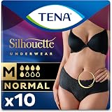 TENA Tena Silhouette Noir Disposable Absorbent Panties Size M 10 pcs