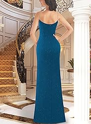 VFSHOW Womens 2025 Formal Prom High Slit Ruched