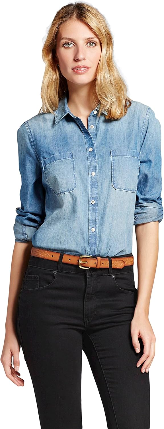 merona denim shirt