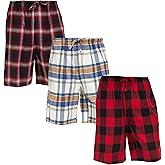Andrew Scott Men's Cotton Flannel Soft Woven Lounge PJ Shorts | Drawstring & Pockets | Multi Packs