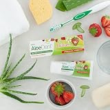 Aloe Dent Children's Aloe Vera Toothpaste Fluoride Free 50 ml Pack of 2 view 4