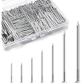 KOAMLY 510 Pcs Hardware Nails Stainless Steel Nails Assortment Kit,7 Sizes Mix Rust-Proof Common Nails for Wood, Fence, Furniture, Crafts &amp; DIY Projects &ndash; Practical Fastener Kit Saves Your Time