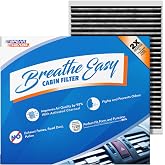 Spearhead Odor Defense Breathe Easy AC &amp; Heater Cabin Air Filter (BE-155) | Fits S60, S90, V60/Cross Country, V90/Cross Country, XC60, XC90 Like OEM | Up to 25% Longer Lasting w/Activated Carbon