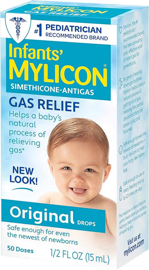Amazon Com Mylicon Gas Relief Drops For Infants And Babies Original Formula 0 5 Fluid Ounce Health Personal Care