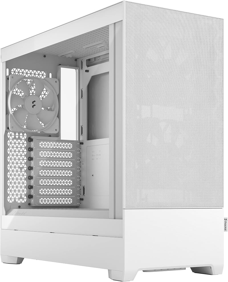 Fractal Design Pop Air White TG Tempered Glass ATX Mid Tower Case 3x 120mm Fans