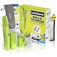LetsShave Manscape Body Hair Trimmer for Men and Women, Balls Trimmer Men, Pubic Hair Trimmer, Waterproof, Cordless, Mens Body Groomer with V-Shaped Head, Anti Snagging