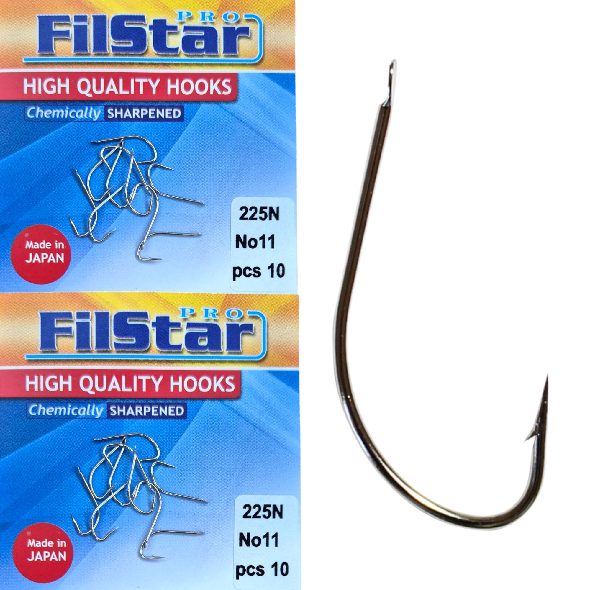 PRO FILSTAR 20 Pieces Fishing Hook Set N11 - Carp Fishing Hooks - Carp Fishing Accessories - Barb Carp Fishing Reversed Hooks - Carp Rigs - Fishing Accessories - Method Feeder - Accessories
