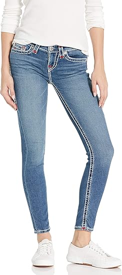 True Religion レディース Halle Super T ミッドライズ スキニー レッグフィットジーンズ ジーンズ 通販 Amazon