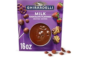 GHIRARDELLI Milk Chocolate Flavored Melting Wafers, 16 oz Bag – Easy Melt Candy Coating for Baking, Dipping and Dessert Decorating