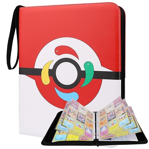 pokemon binder 900 cards NEW) Red Trading Card Binder (Holds 900 Cards) – Preza Cards