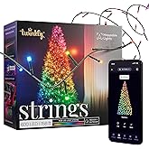 Twinkly Strings 600 RGB LED 157.5 Light String Green Wire Indoor/Outdoor | App-Controlled Mappable Smart LED Lights 16 Million Colors, IP44 Christmas Light Compatible w/ Google Home, Alexa, Apple Home