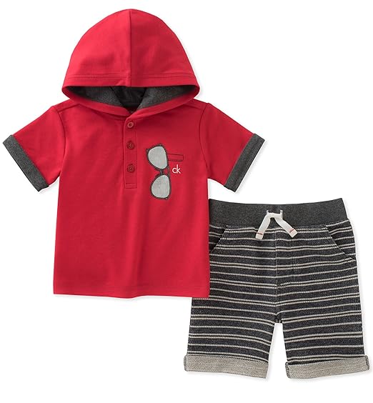calvin klein shorts and hoodie set