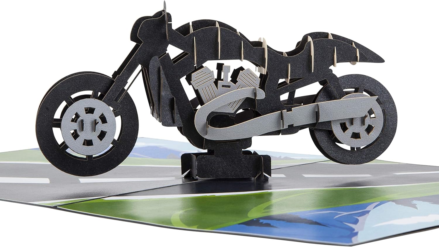 Cardology - Motorbike Pop-Up Card, Motorbike - Harley, 15cm x 20cm
