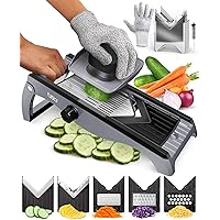 Fullstar 7-in-1 Mandoline Slicer for Kitchen,Vegetable Slicer, Veggie Chopper & Cheese Grater. Meal Prep Food Storage Contain