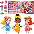 QUOKKA Magnetic Dress-Up Dolls for Girls Boys with 35 Magnetic Pieces - Creative Magnetic Play Set for Home or Travel - Perfe