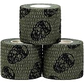 Gymreapers Hook Grip Weightlifting Tape (3 Pack) Premium Adhesive Thumb Skull Tape for Finger Protection, Powerlifting, Exercise & Cross Training - Athletic Sweat Proof Tape