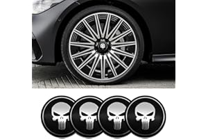 QZTYTY 4PCS Car Wheel Center Hub Cover, Center Caps for Rims, Waterproof & Rustproof Automotive Accessories Decals, Universal