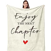 Qotuty Retirement Gift for Woman Blanket 60"x50", Retirement Gifts for Men/Women 2026, New Beginning Gifts for Women, Graduation Gifts for Her, Farewell/Going Away/Goodbye Gifts for Coworkers