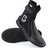 SARHLIO Neoprene Dive Boots Zippered Premium 3mm 5mm with Anti-Slip Sole for Water Sports Scuba Diving Snorkeling Rafting Kayaking Windsurfing