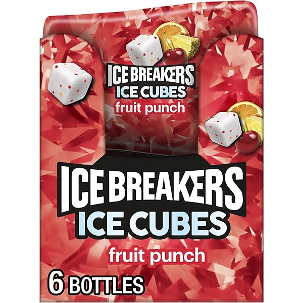ICE BREAKERS ICE CUBES FRUIT PUNCH SUGAR FREE...