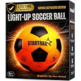 Light Up Soccer Ball, Glow in the Dark Ball NO 5, Soccer Gifts for Boys 8-12, 12-14 Year Old, Kids &amp; Teens Gift Ideas, Sports Toys for Boy &amp; Girl Ages 8 9 10 11 12 13 14 15, Glowing Outdoor Activity
