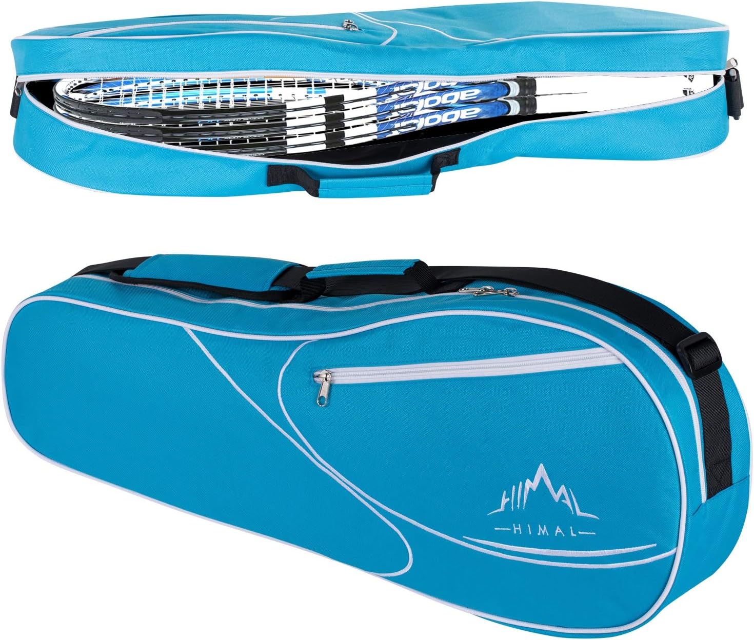 Himal 3 Racquet Tennis-Bag Premium Tennis-Racket-Bag with Protective Pad, Professional or Beginner Tennis Players, Lightweight Tennis Bag for All Ages (Blue) : Sports & Outdoors