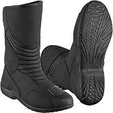 SAGA MOTO Motorcycle Boots for Men Comfortable Fit Riding CE Approved Boots with Zipper, Anti-Slip Sole, Reinforced Street Racing Shoes
