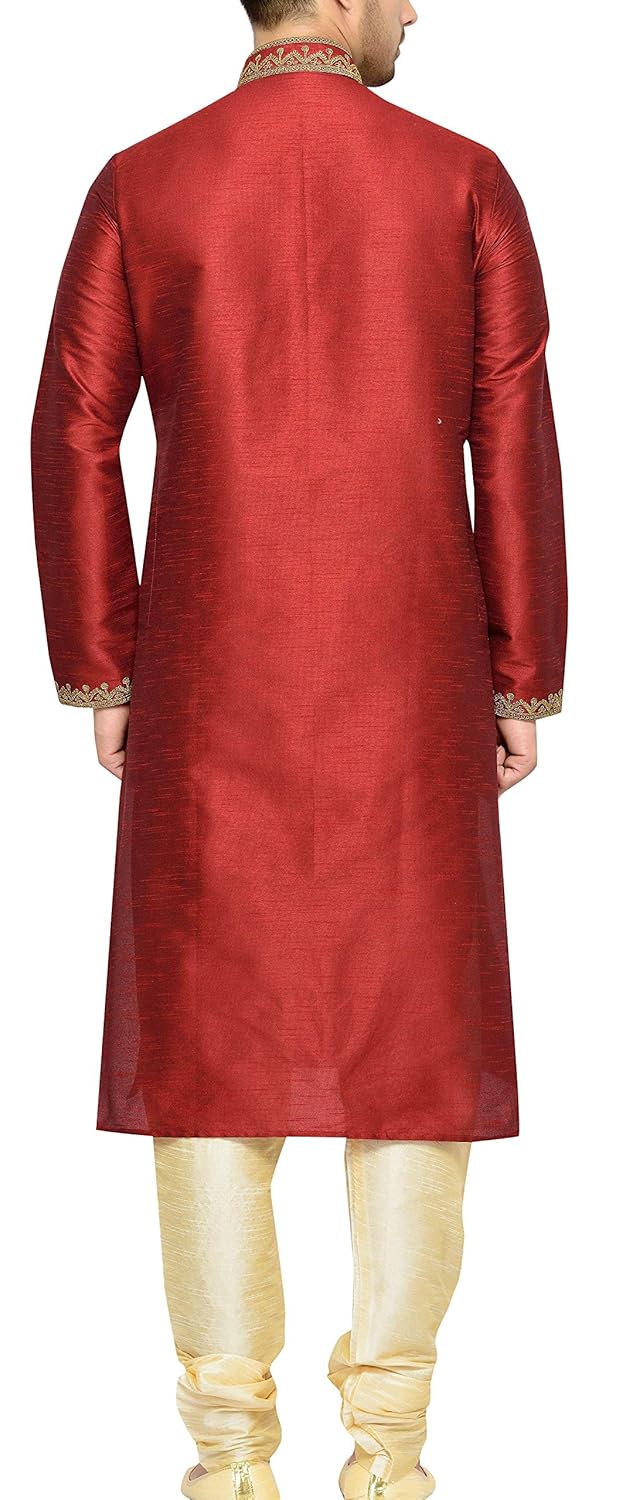 indian poshakh men's silk sherwani