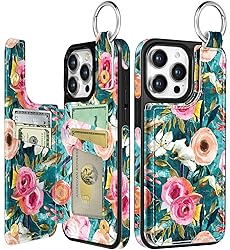 Lotadilo for iPhone 15 Pro Wallet Case with Card