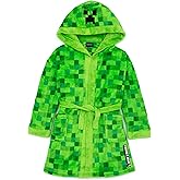 Minecraft Dressing Gown Pixelated Creeper Gamer Gift Boys Bathrobe 5-6 Years
