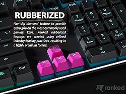 Ranked Rubber Keycap Set | Double Shot Translucent