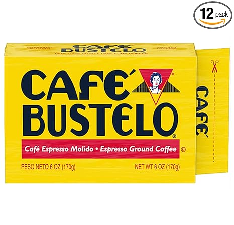 Amazon Com Cafe Bustelo Espresso Dark Roast Ground Coffee Brick 6 Ounces Pack Of 12 Grocery Gourmet Food
