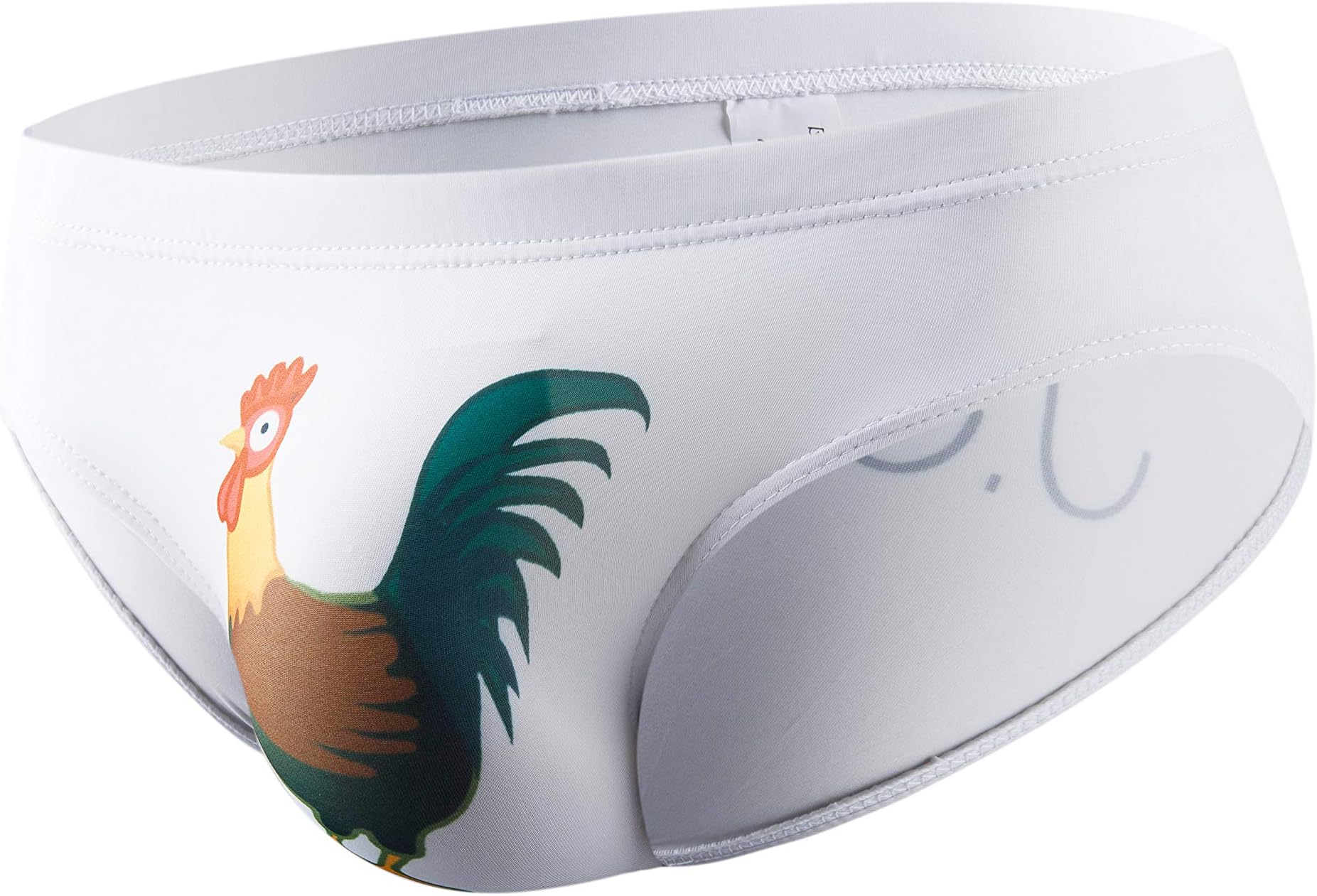 JJ Malibu Men's Fun Pattern Bulge Open Big Pouch Underwear Brief Shorts