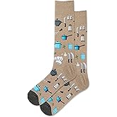 Hot Sox Men's Fun Pattern and Solid Crew Socks - 1 Pair Pack - Cool & Classic Novelty Fashion Design Socks