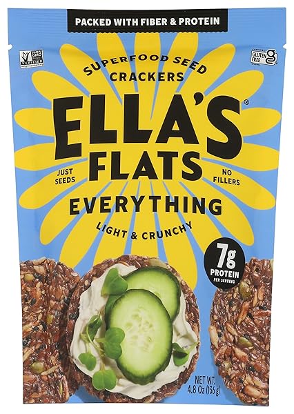 ELLA’S FLATS EVERYTHING SEED CRACKERS, 4.8 OZ