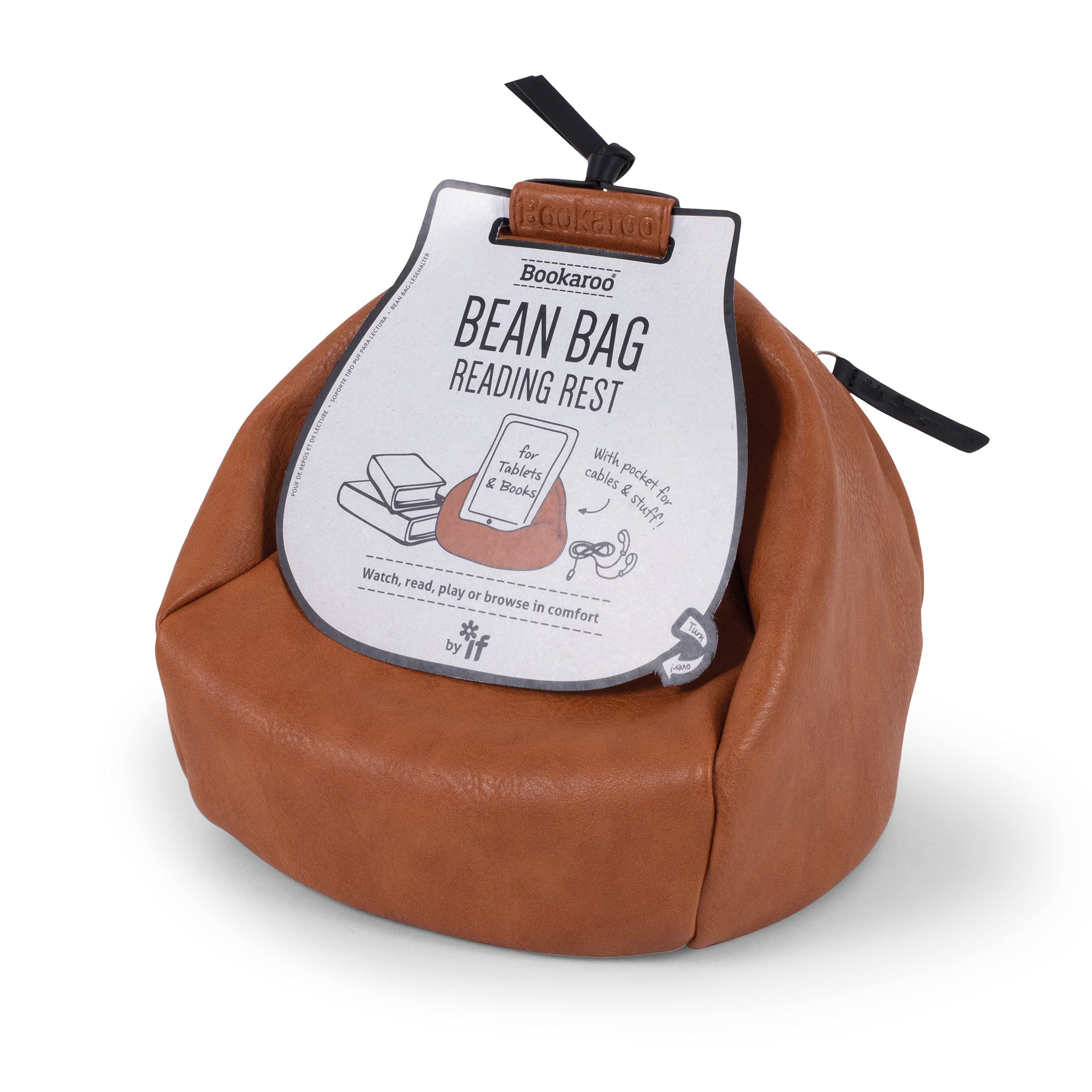 IF Bookaroo Bean Bag Reading Rest - Brown, One Size
