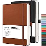 RETTACY Graph Grid Paper Notebook, 2-Pack, 192