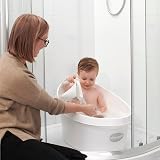 Shnuggle Bath Rinse Jug Soft Rim Hair Rinsing Cup White Grey view 8