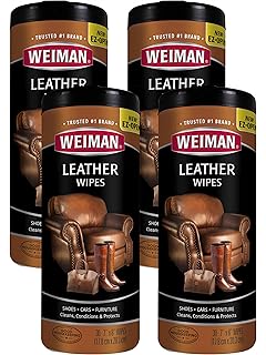 Amazon Com Weiman Leather Wipes Clean And Condition Car Seats