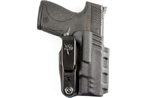 DeSantis Slim-Tuk - IWB Holster for Men and Women, Pistol Holster for Concealed Carry, Suitable for Appendix Wear, Ambidextrous, Made with Kydex, Adjustable Tension, Tuckable 360 C-Clip