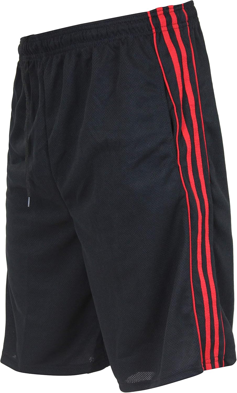 Real Essentials Boys' 5-Pack Mesh Active Athletic Performance Basketball Shorts with Pockets: Clothing