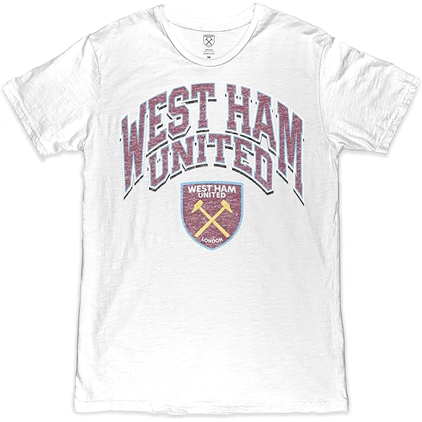 Amazon.com: West Ham United Color Badge Premium Cotton T