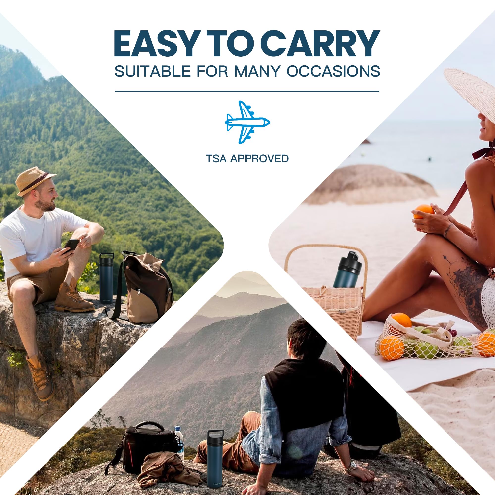 Insulin Cooler Travel Case TSA Approved, 60H 3-6 Pens Diabetes Care Medicine Travel Cooler, Refrigerated Medicine Case with Ice Packs, Medication Organizer for Diabetic Supplies Carrying (Black)