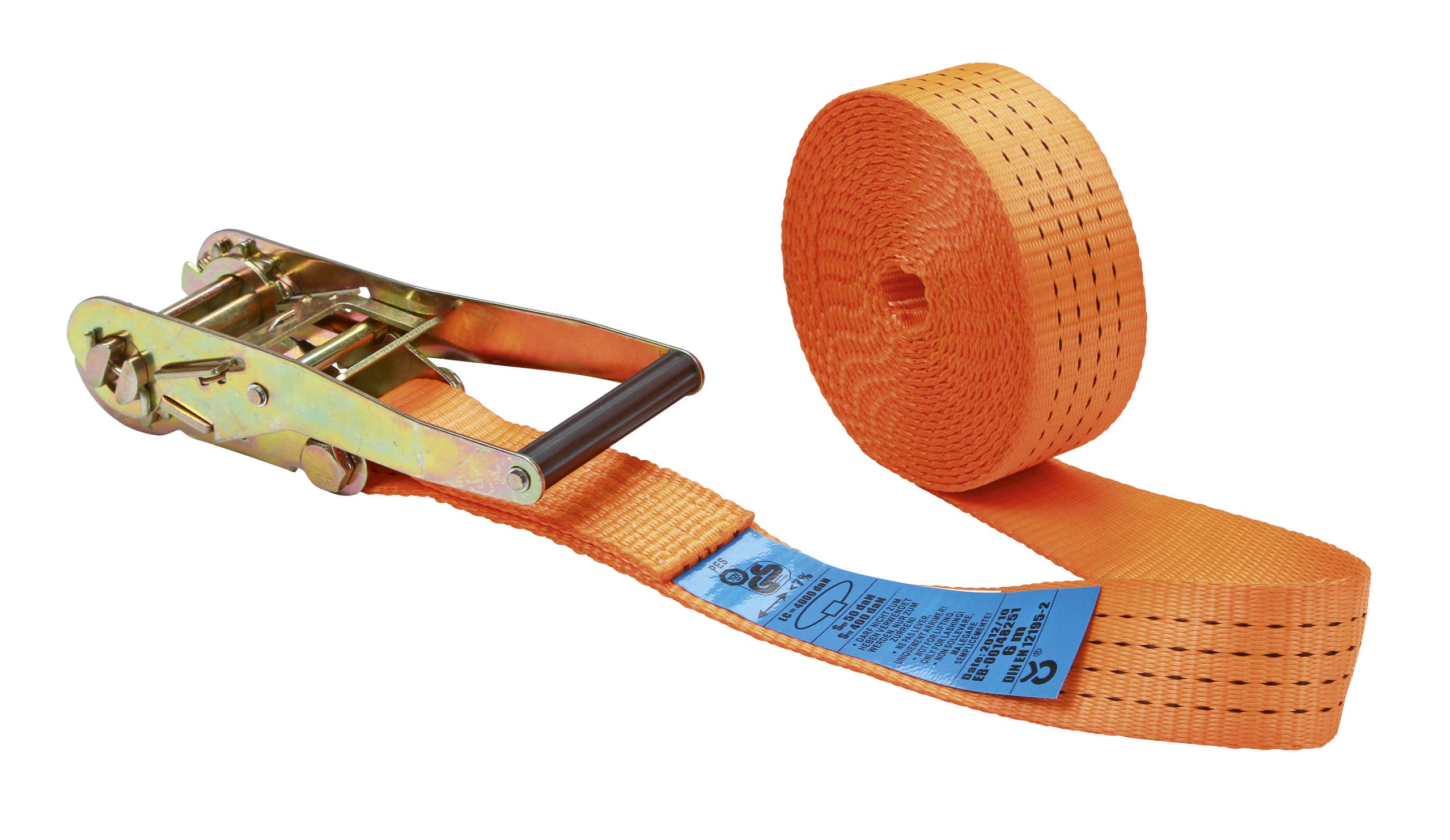 Kerbl Ratschenzurrgurt 1-tlg. orange 50mm/6m, 2000/4000kg